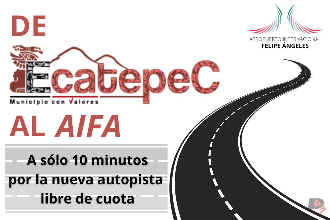 Nueva autopista de Ecatepec al AIFA sólo 10 minutos